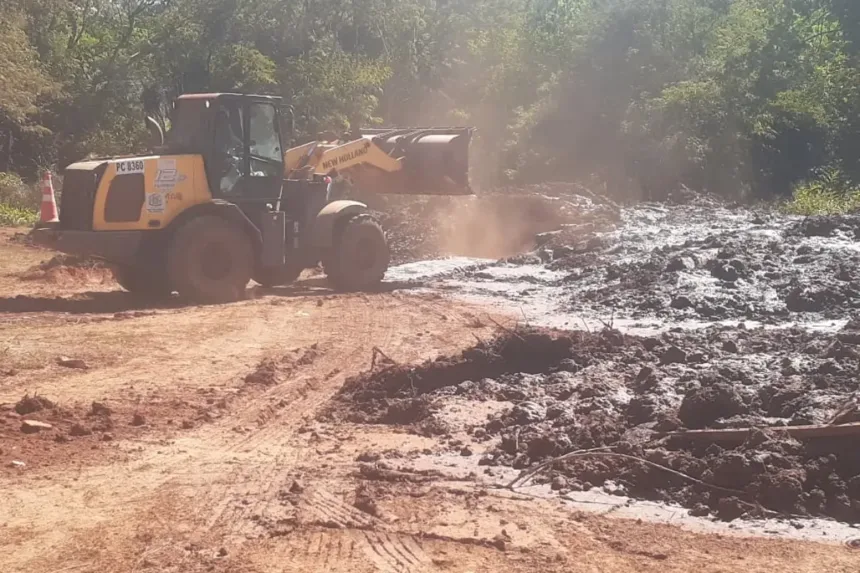Obras no Parque Carmo Bernardes para combate a incêndios
