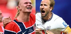 Haaland x Kane no confronto Noruega vs Inglaterra na Copa