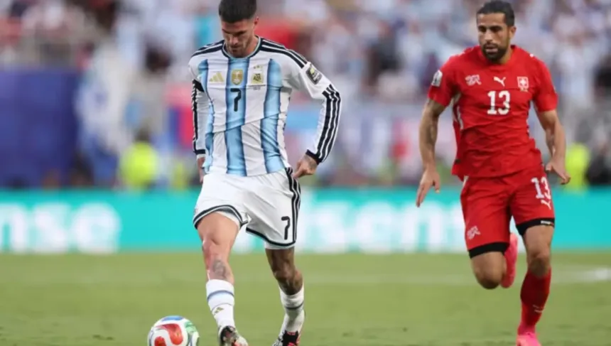 Argentina faz 1º tempo ruim de novo, mas tem 1 a 0 no placar 1 Argentina 1º tempo ruim contra Suíça com gol de MacAllister