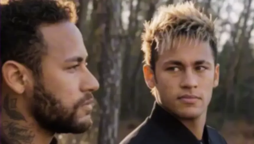 Vídeo mostra ‘encontro’ de versões do passado, presente e futuro de Neymar 1 Encontro de Neymar com suas versões do passado, presente e futuro