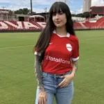 Martina Oliveira Privacy no evento do Vila Nova em Goiânia
