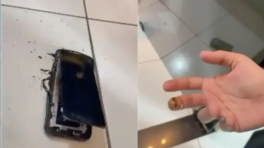 Celular explode e causa incêndio em Porangatu