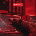 Gráfico do Ibovespa hoje mostrando tendência de queda