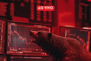 Gráfico do Ibovespa hoje mostrando tendência de queda