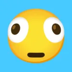 Emoji cara distorcida, símbolo popular de 2025