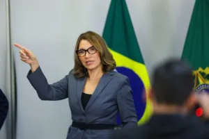 Janja, primeira-dama do Brasil, em evento oficial