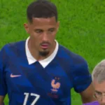 Lesão de William Saliba durante a semifinal da Copa