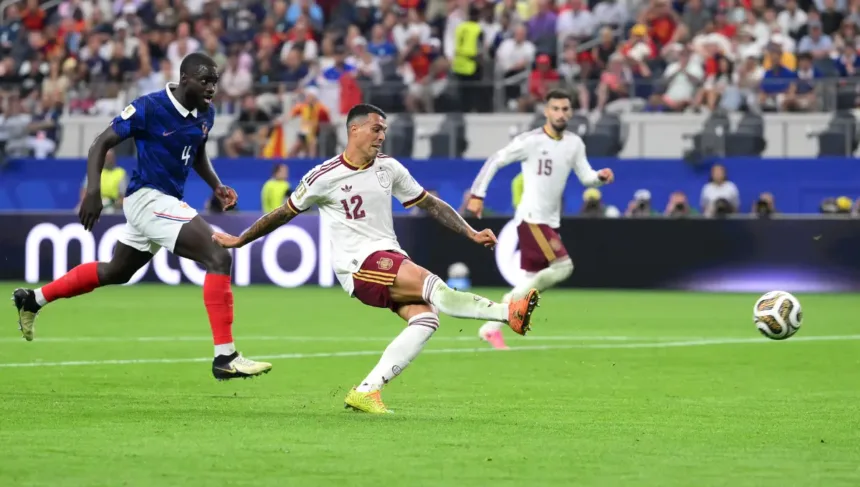 Agora: Porro faz 2 a 0 para Espanha e agrava drama da França 1 Pedro Porro marca gol pela Espanha contra a França