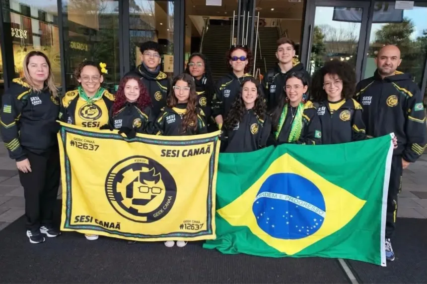 Estudantes de Goiânia conquistam dois prêmios em torneio de robótica na Austrália 1 Estudantes de Goiânia conquistam prêmios em torneio de robótica