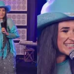 Cantora Ayttena Leorranny em apresentação de sertanejo gospel