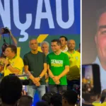 Vídeo de Flávio Bolsonaro na convenção do PL em Goiás