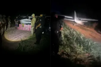 Aeronave apreendida em operação contra tráfico internacional de drogas