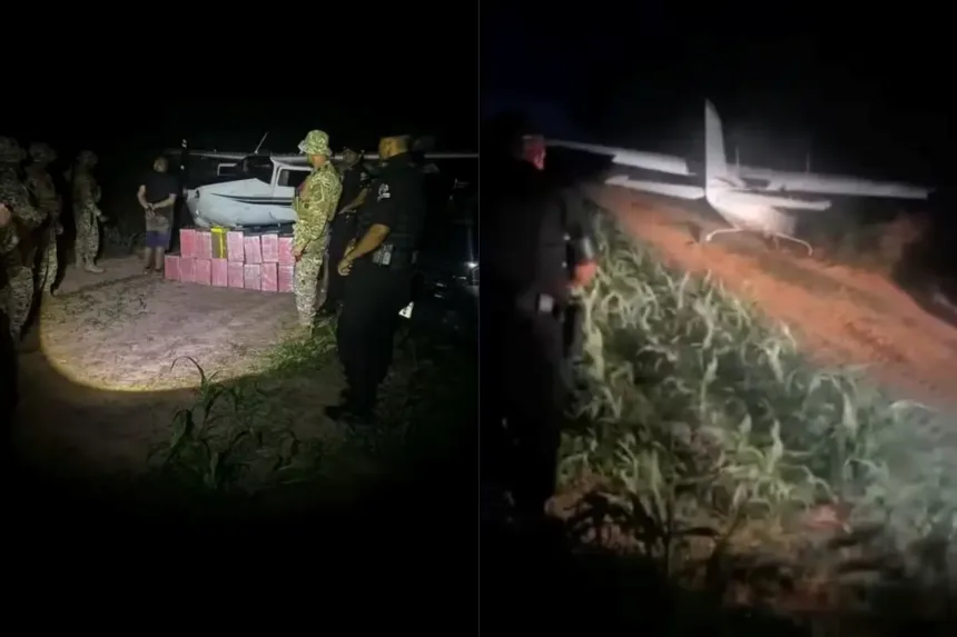 Aeronave apreendida em operação contra tráfico internacional de drogas