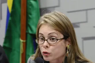 Cristiane Schmidt como porta-voz econômica da campanha de Caiado