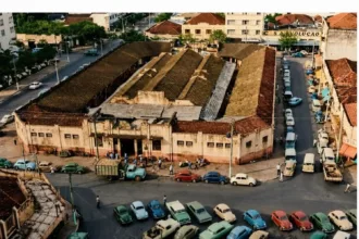 Fotografia histórica do Mercado Central de Goiânia