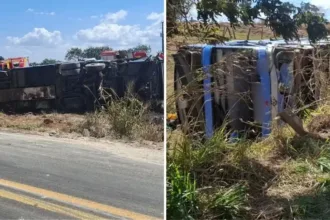 Acidente na GO-010 em Luziânia com 8 mortos e 14 internados