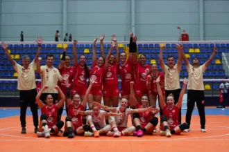 Vila Nova comemora vitória na Superliga C Feminina