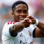 Endrick com a camisa 9 do Real Madrid