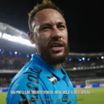 Neymar no jogo contra o Remo durante leilão