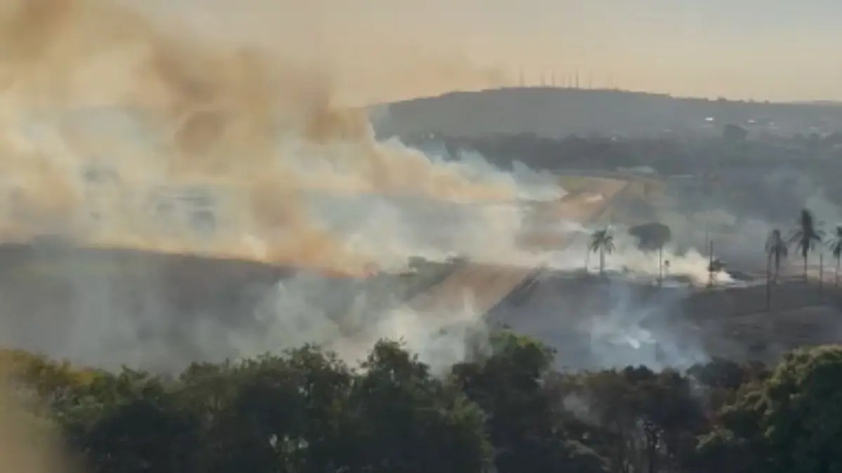 Incêndio Monumental no Hipódromo Lagoinha Aterrorizam Residentes de Cidade Jardim em Goiânia