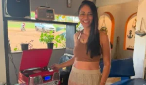 Jenekely Morais antes de sua morte após treino