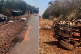 Acidente na GO-210 com uma morte e três feridos