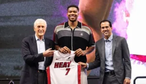 Giannis Antetokounmpo promete vitória do Miami Heat