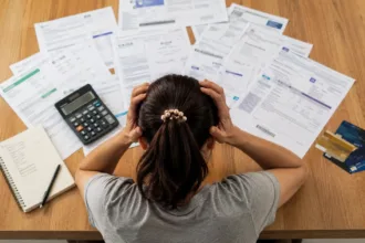 Gráfico de inadimplência em Goiás mostrando quase metade dos adultos afetados