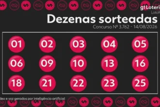 Resultado Lotofácil 3762 e números sorteados hoje