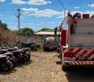 incendio-destroi-cerca-de-30-motos-em-patio-da-smt,-em-formosa