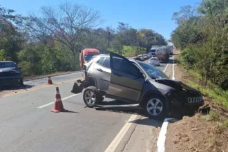 Acidente em Uruaçu na BR-153 com quatro veículos