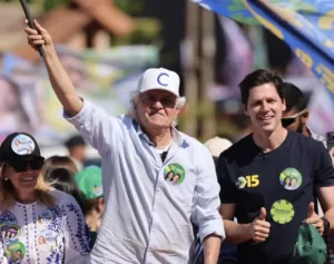 “vamos-ganhar-a-eleicao,-nosso-governador-e-daniel-vilela”,-afirma-caiado-no-primeiro-dia-de-campanha