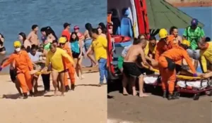 Adolescente é socorrido após afogamento em Jataí