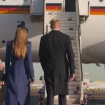 Príncipe William e Kate Middleton em viagem aérea