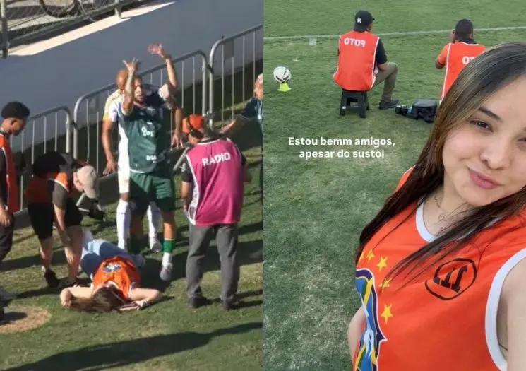 Criadora de conteúdo leva bolada na cabeça, desmaia e ainda é atacada nas redes