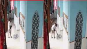 Mulher invade igreja em Ibiúna e joga fezes na cruz