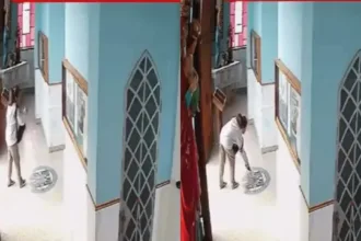 Mulher invade igreja em Ibiúna e joga fezes na cruz