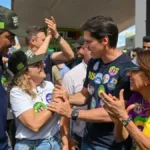 Vice-prefeita declara apoio a Daniel Vilela em carreata