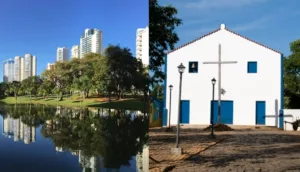 Vista panorâmica dos pontos turísticos de Goiânia