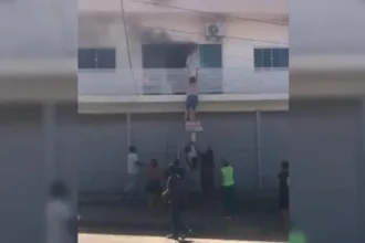 Idosa se joga de sacada para escapar de incêndio em Anápolis