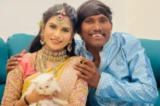 apos-se-casar-com-a-prima,-homem-‘mais-bonito-da-india’-vai-ser-pai;-veja-fotos