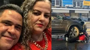 Acidente de trânsito em Goiânia envolvendo caminhonete