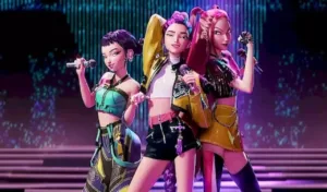 Capa da edição especial de Guerreiras do K-Pop 4K UHD e Blu-Ray