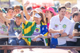 Gracinha Caiado em campanha pelo Senado na Região Metropolitana