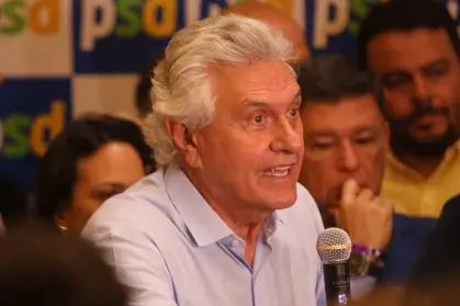 Ronaldo Caiado durante campanha presidencial na TV