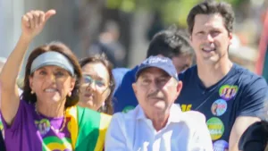 Zacharias Calil e Gracinha Caiado em campanha ao Senado