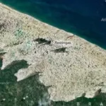 Lençóis Maranhenses capturados pela Nasa, destacando dunas e lagoas