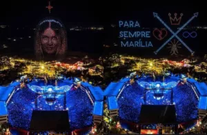 Homenagem de Alok a Marília Mendonça com show de drones