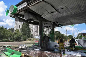Drone autônomo na Ucrânia durante ataque mortal