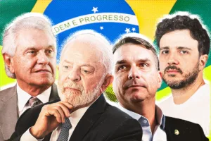 Candidatos à presidência em compromissos de campanha
